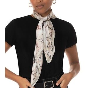 Scarf INC Butterfly Design Multicolor Gorgeous Feminine Accessory‎ Purse Hair